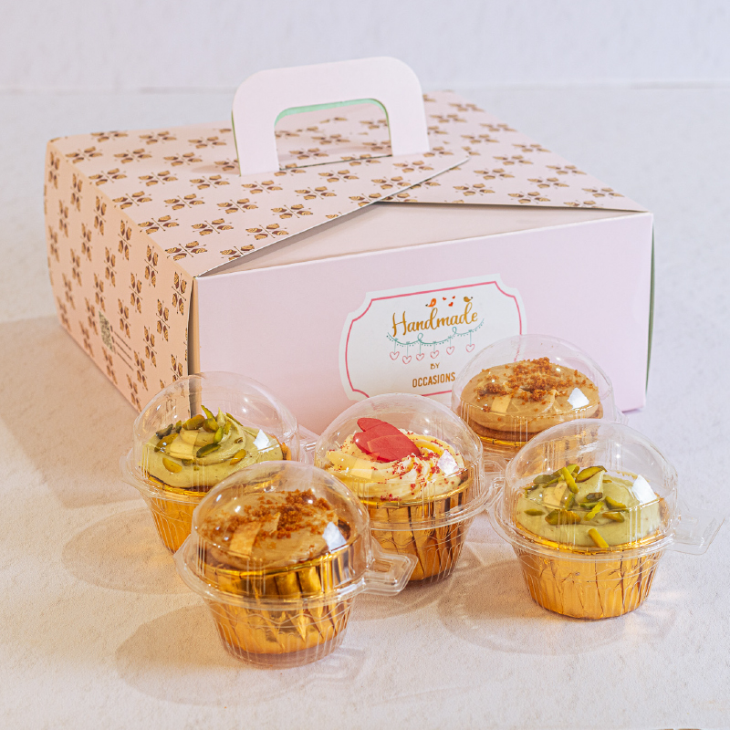 Box of 5 Cupcakes – Handmade